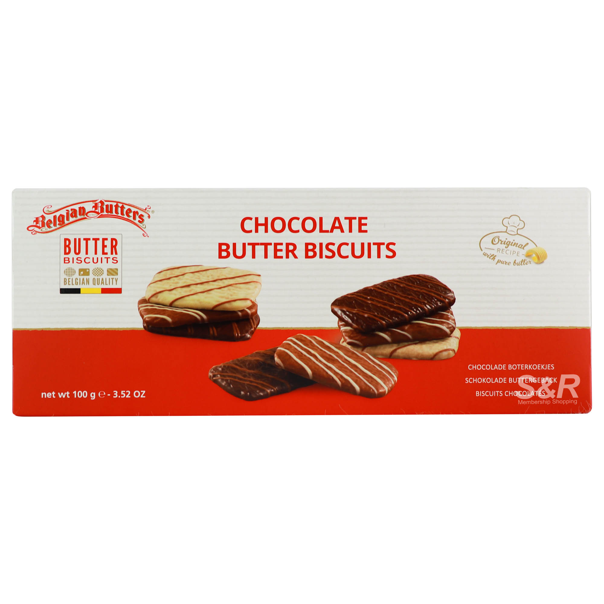 Belgian Butters Chocolate Butter Biscuits 100g